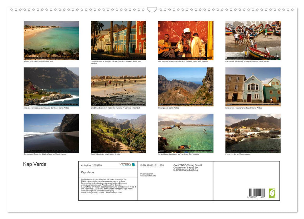 Kap Verde (CALVENDO Wandkalender 2026)