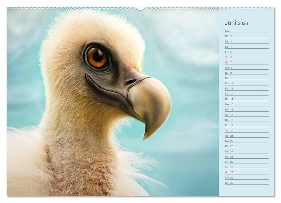 Süsse Tierwelt / CH-Version / Geburtstagskalender (CALVENDO Premium Wandkalender 2026)