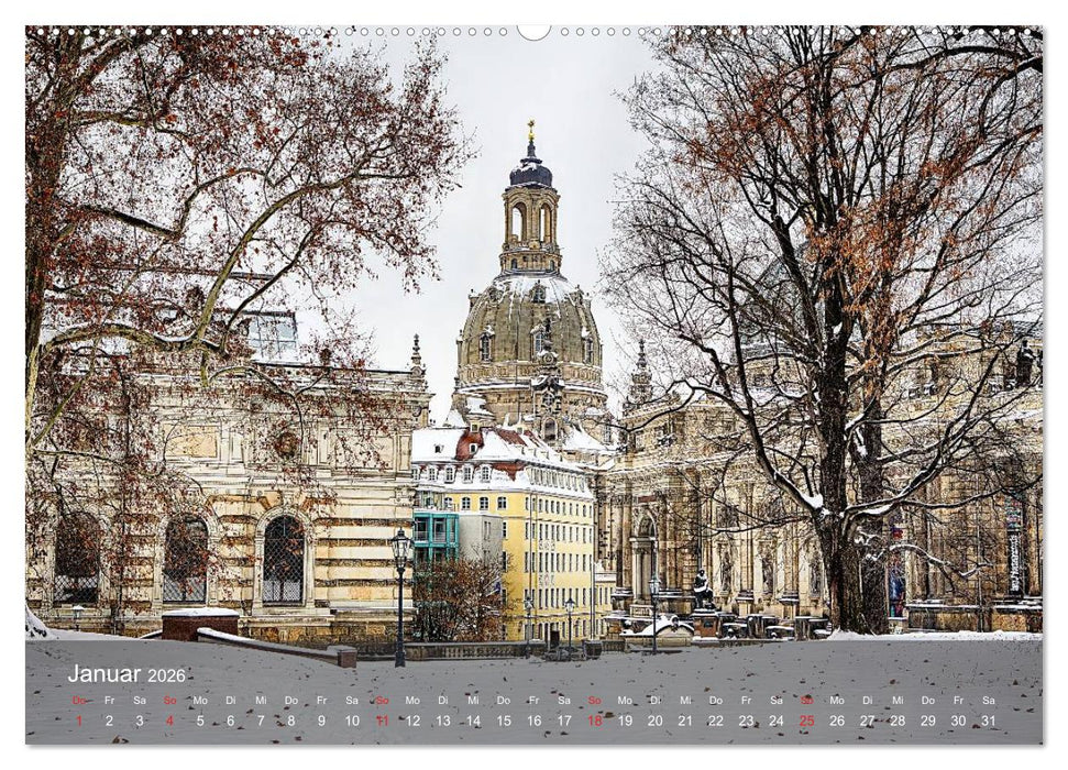 Dresden Bilder 2026 (CALVENDO Premium Wandkalender 2026)