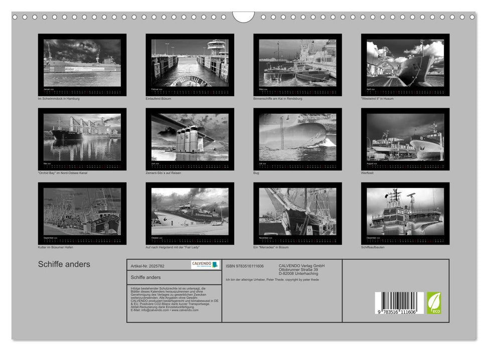 Schiffe anders (CALVENDO Wandkalender 2026)
