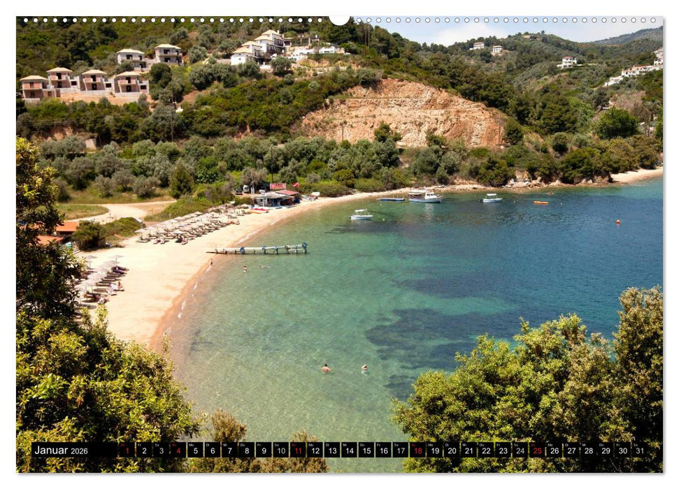 Skiathos + Skopelos (CALVENDO Premium Wandkalender 2026)