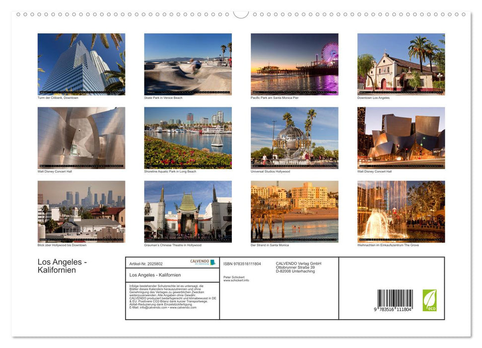 Los Angeles - Kalifornien (CALVENDO Premium Wandkalender 2026)