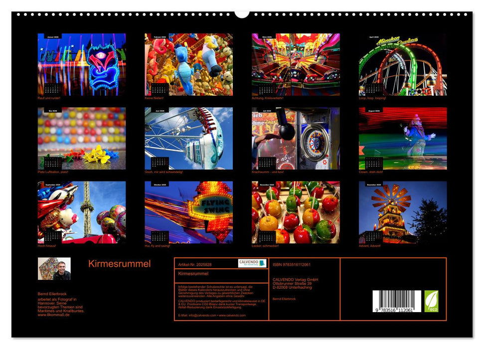 Kirmesrummel (CALVENDO Premium Wandkalender 2026)