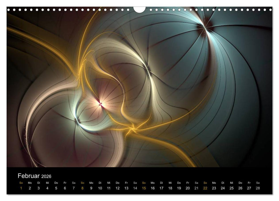 Exklusive Fraktalkunst / AT-Version (CALVENDO Wandkalender 2026)