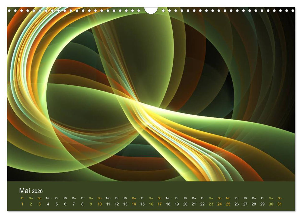 Exklusive Fraktalkunst / AT-Version (CALVENDO Wandkalender 2026)