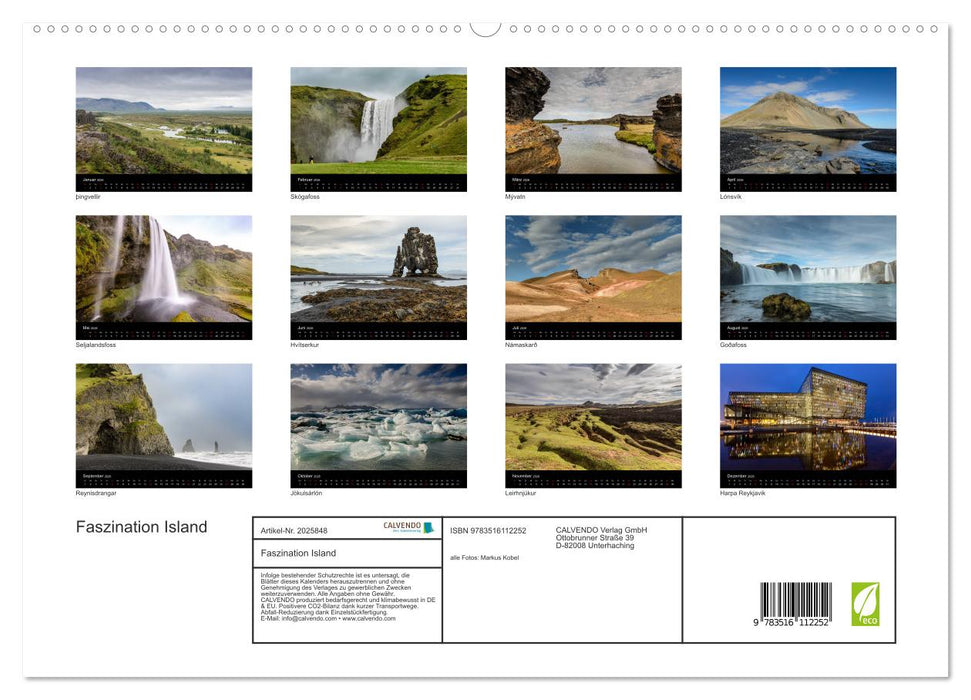 Faszination Island (CALVENDO Premium Wandkalender 2026)