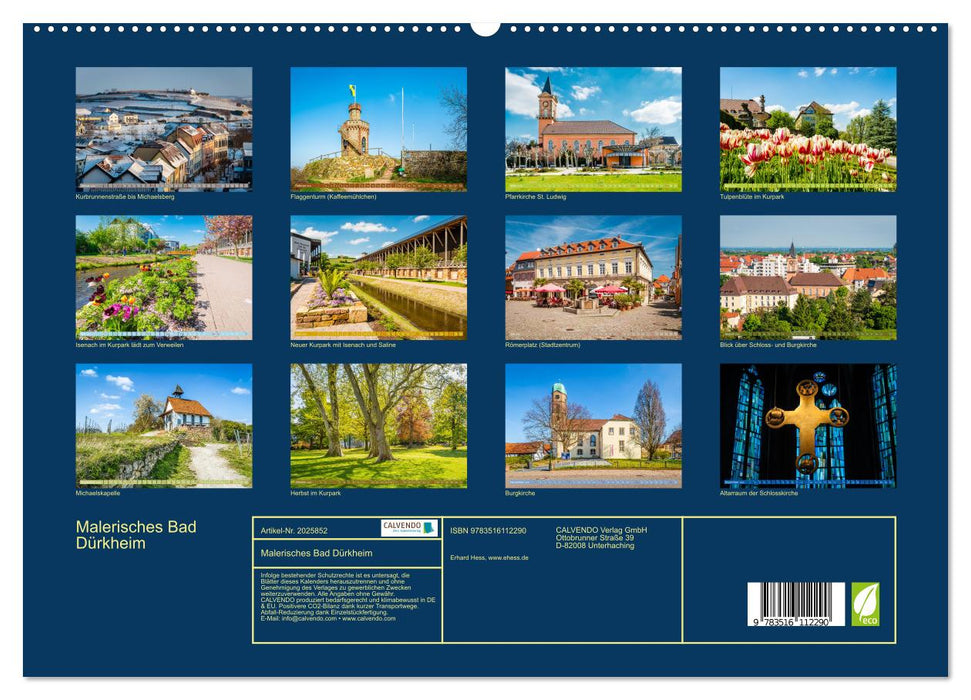 Malerisches Bad Dürkheim (CALVENDO Premium Wandkalender 2026)
