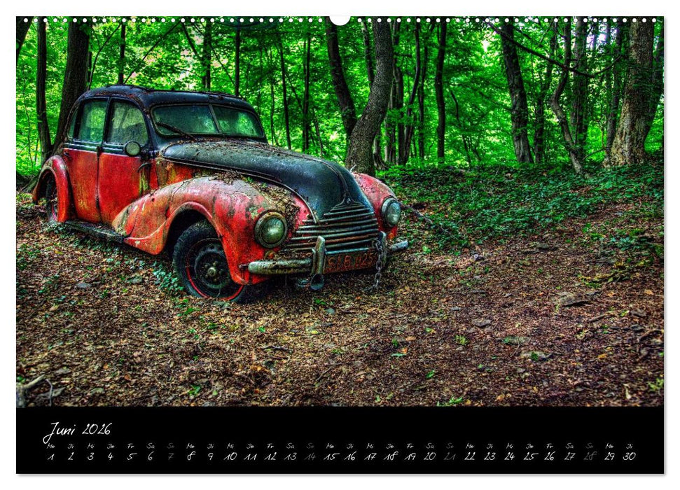 Oldtimer - verlassen verrostet vergessen (CALVENDO Premium Wandkalender 2026)
