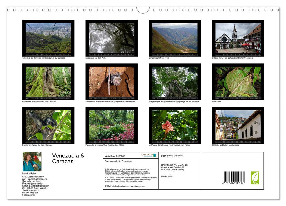 Venezuela & Caracas (CALVENDO Wandkalender 2026)