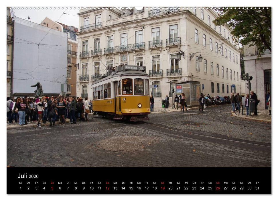 Mit der Tram durch Lissabon (CALVENDO Premium Wandkalender 2026)