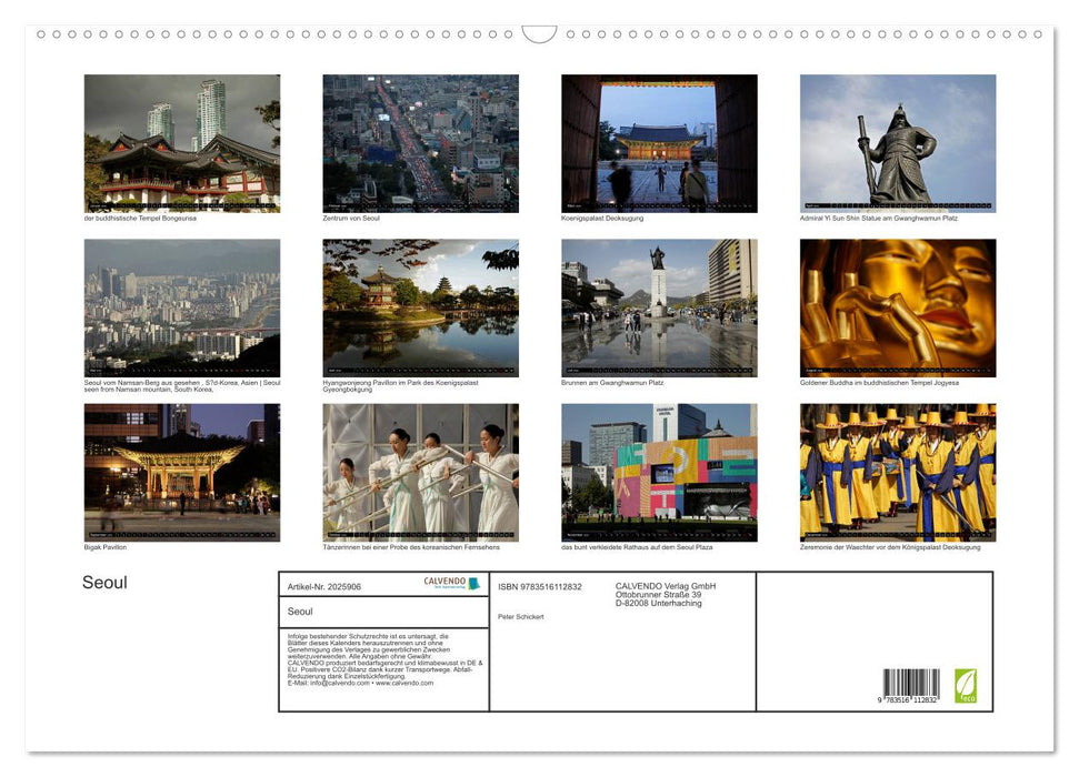Seoul (CALVENDO Wandkalender 2026)