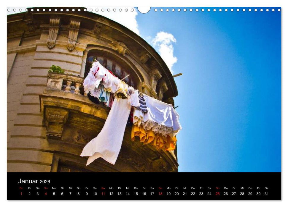 Kuba - Die Straßen Havannas (CALVENDO Wandkalender 2026)