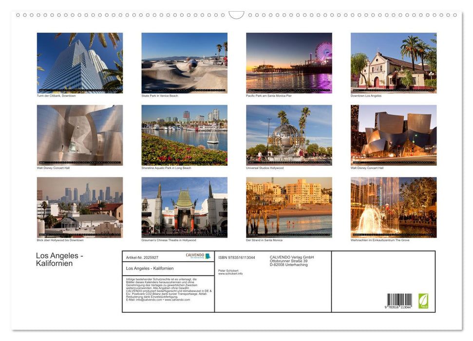 Los Angeles - Kalifornien (CALVENDO Wandkalender 2026)