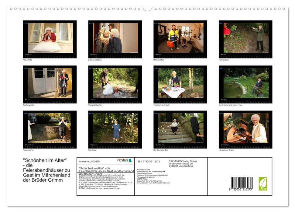"Schönheit im Alter" - die Feierabendhäuser zu Gast im Märchenland der Brüder Grimm (CALVENDO Premium Wandkalender 2026)
