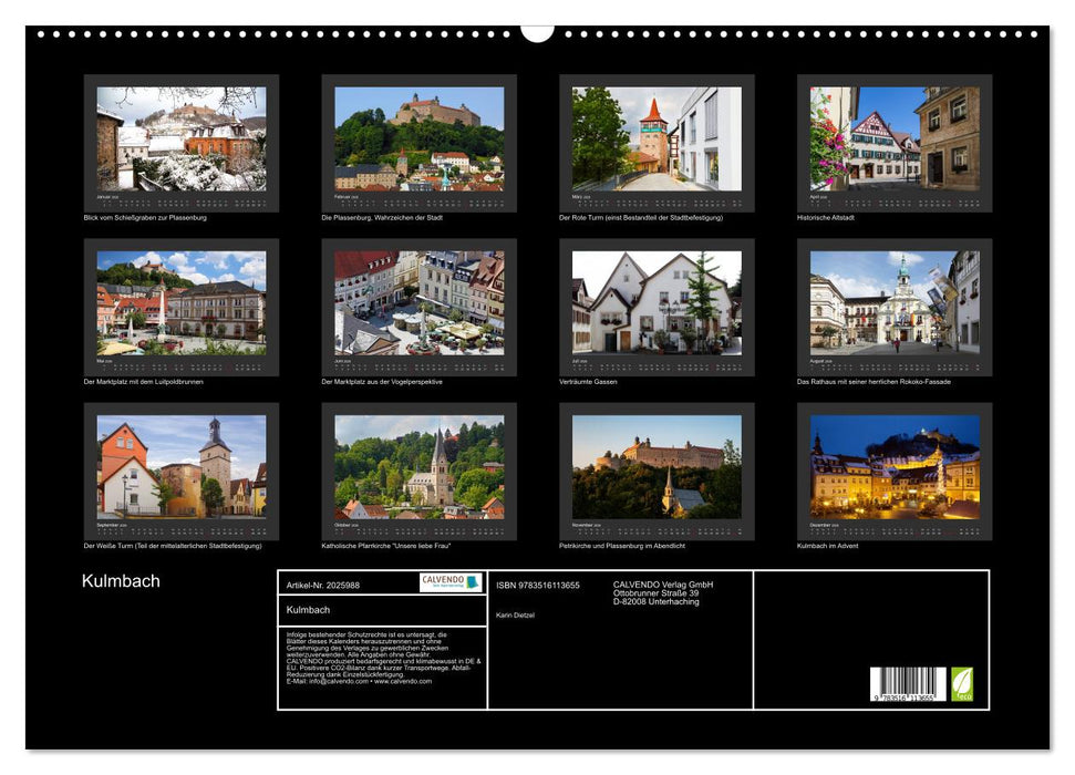 Kulmbach (CALVENDO Wandkalender 2026)