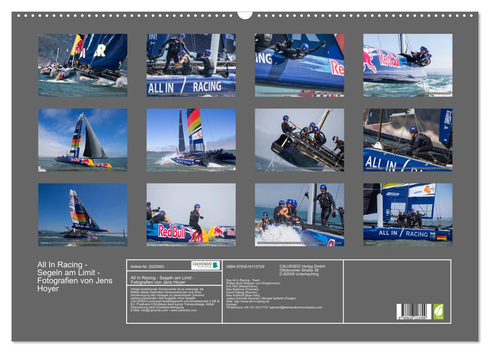 All In Racing - Segeln am Limit - Fotografien von Jens Hoyer (CALVENDO Wandkalender 2026)