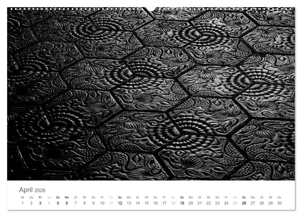 BARCELONA [black/white] (CALVENDO Premium Wandkalender 2026)