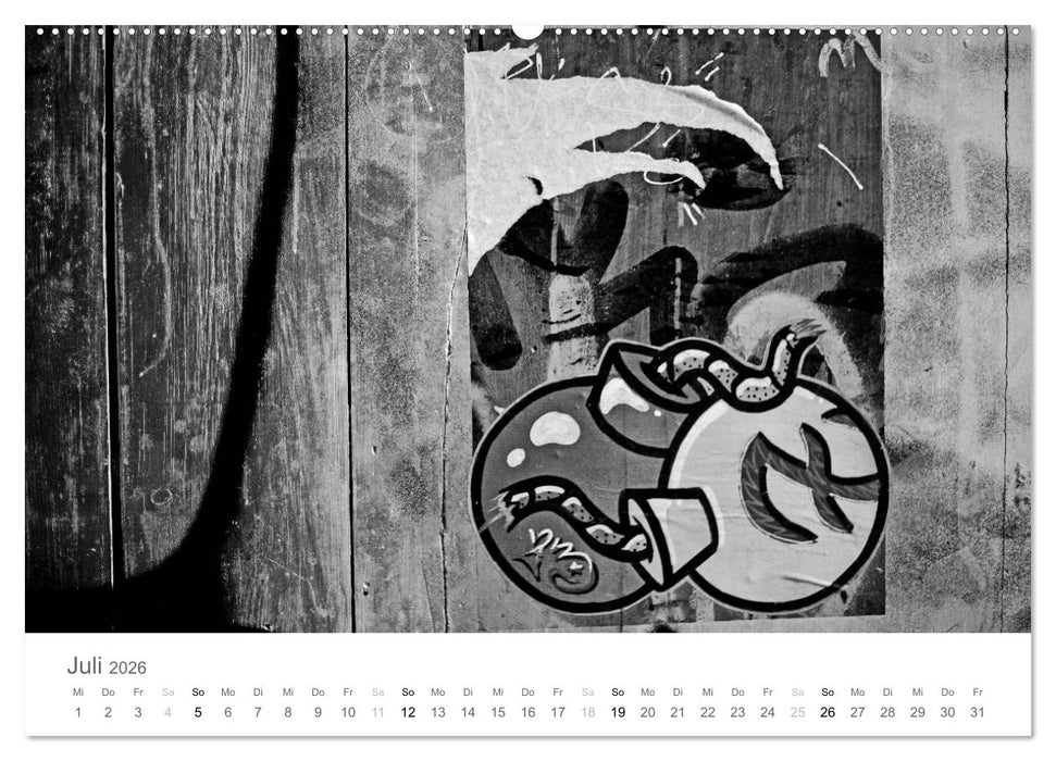 BARCELONA [black/white] (CALVENDO Premium Wandkalender 2026)