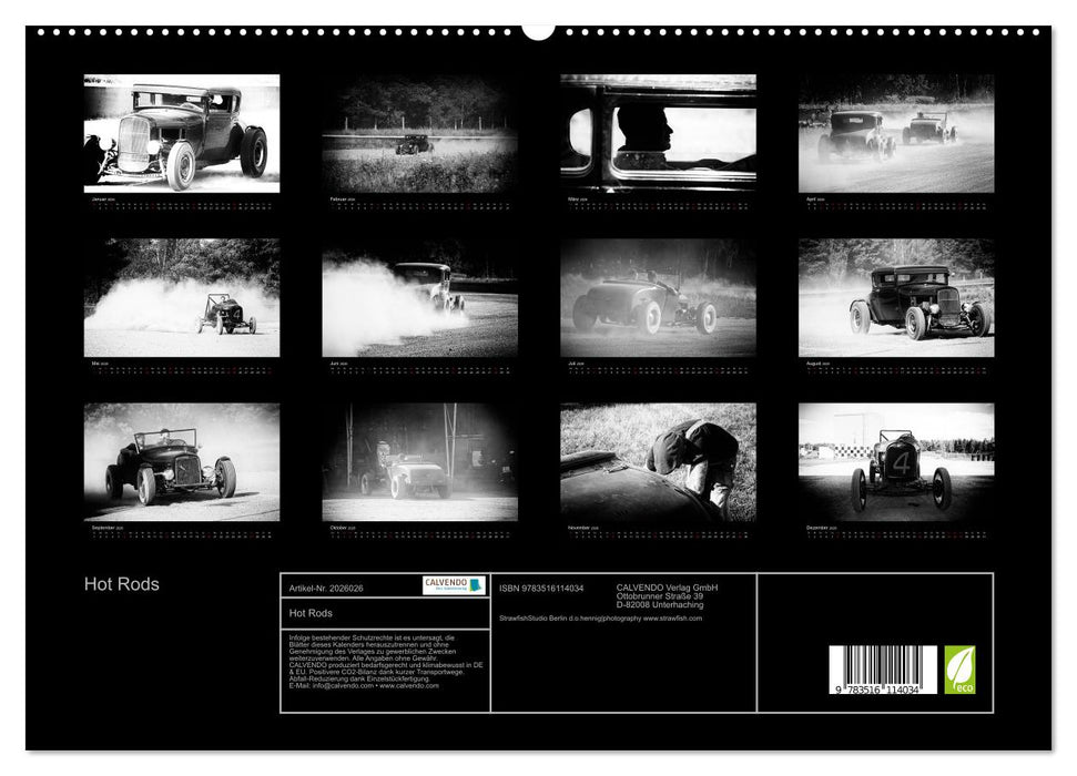 Hot Rods (CALVENDO Premium Wandkalender 2026)