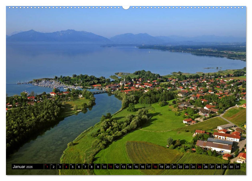 Der Chiemgau von oben (CALVENDO Premium Wandkalender 2026)