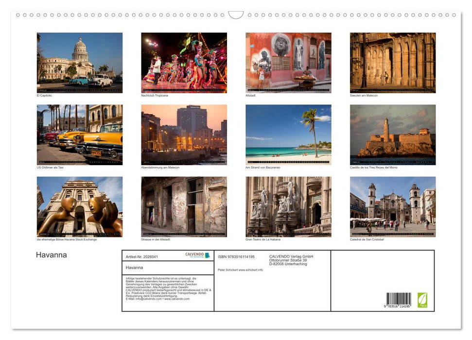 Havanna (CALVENDO Wandkalender 2026)