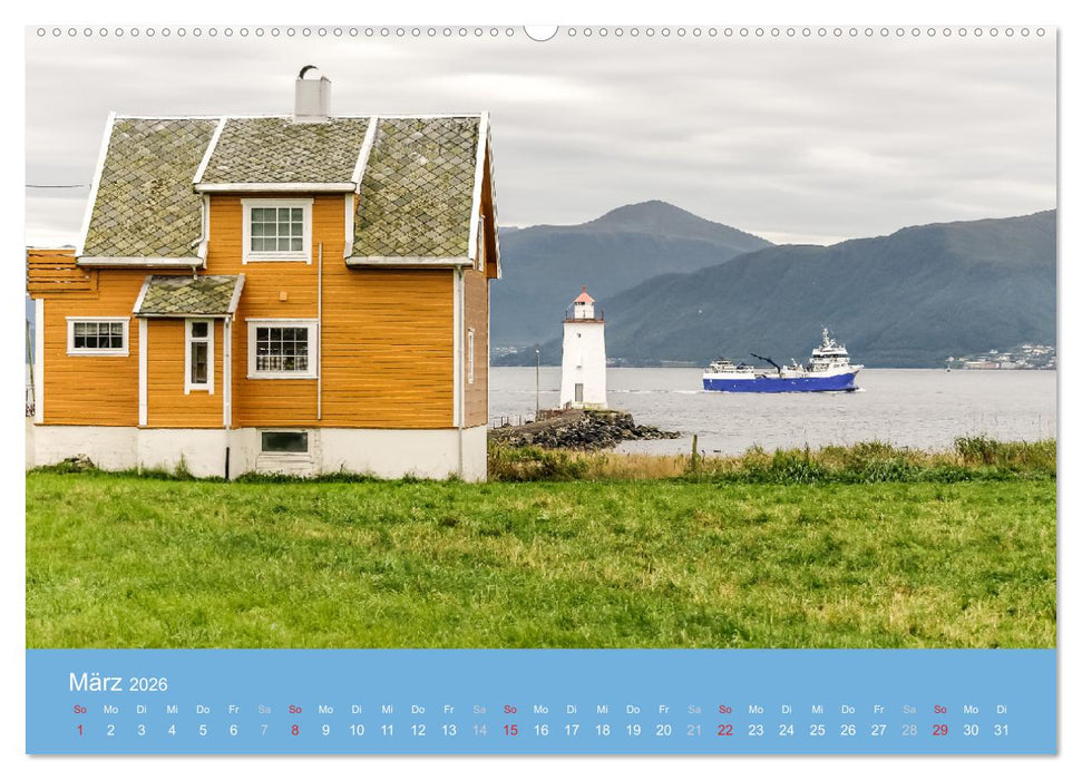 Leuchtfeuer der norwegischen Küste (CALVENDO Premium Wandkalender 2026)