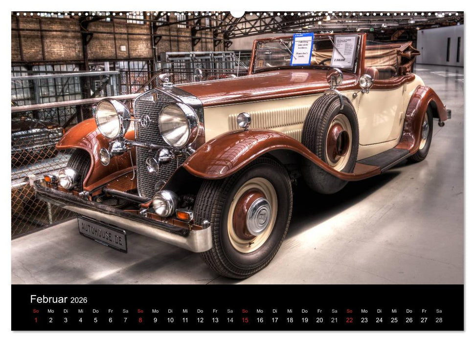 Faszination Oldtimer und Autolegenden (CALVENDO Wandkalender 2026)