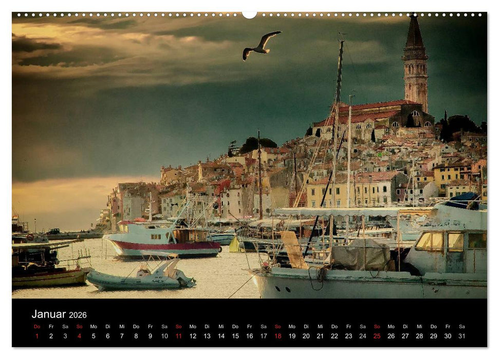 Rovinj Impressionen (CALVENDO Premium Wandkalender 2026)