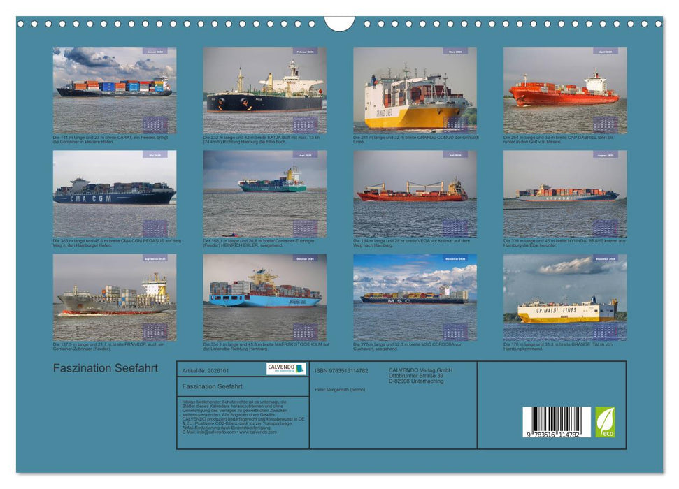Faszination Seefahrt (CALVENDO Wandkalender 2026)