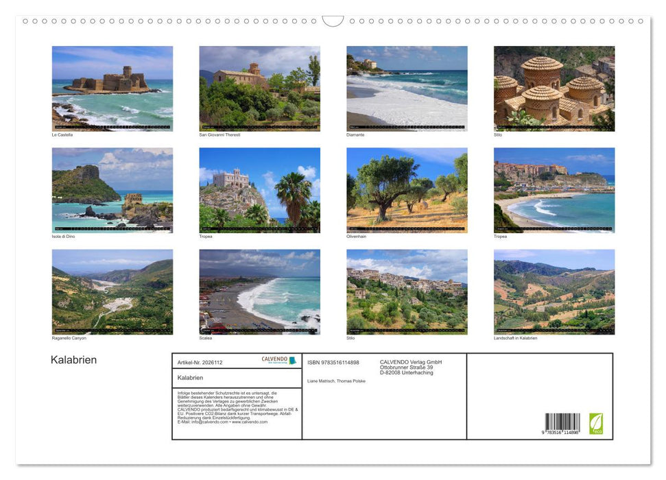 Kalabrien (CALVENDO Wandkalender 2026)