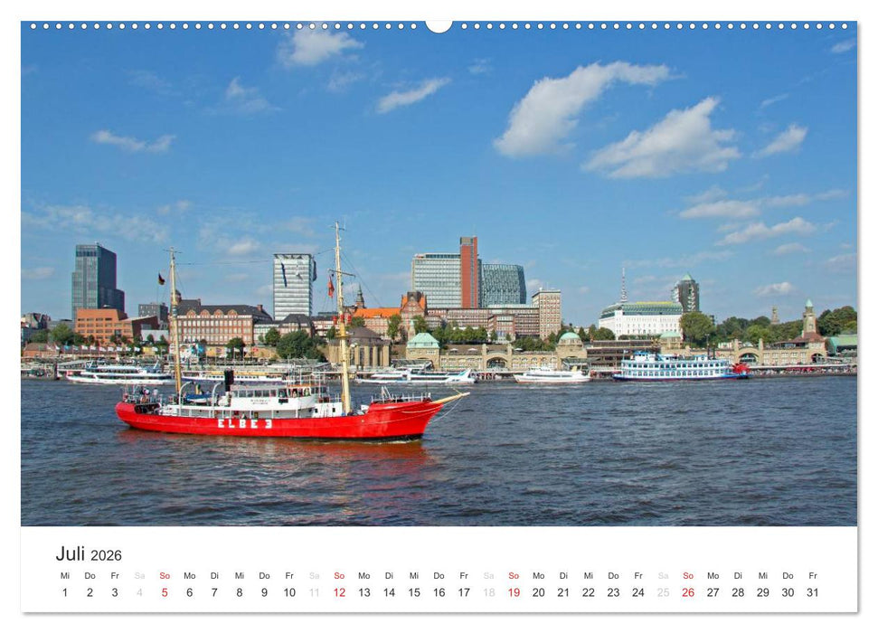 Hamburg (CALVENDO Premium Wandkalender 2026)