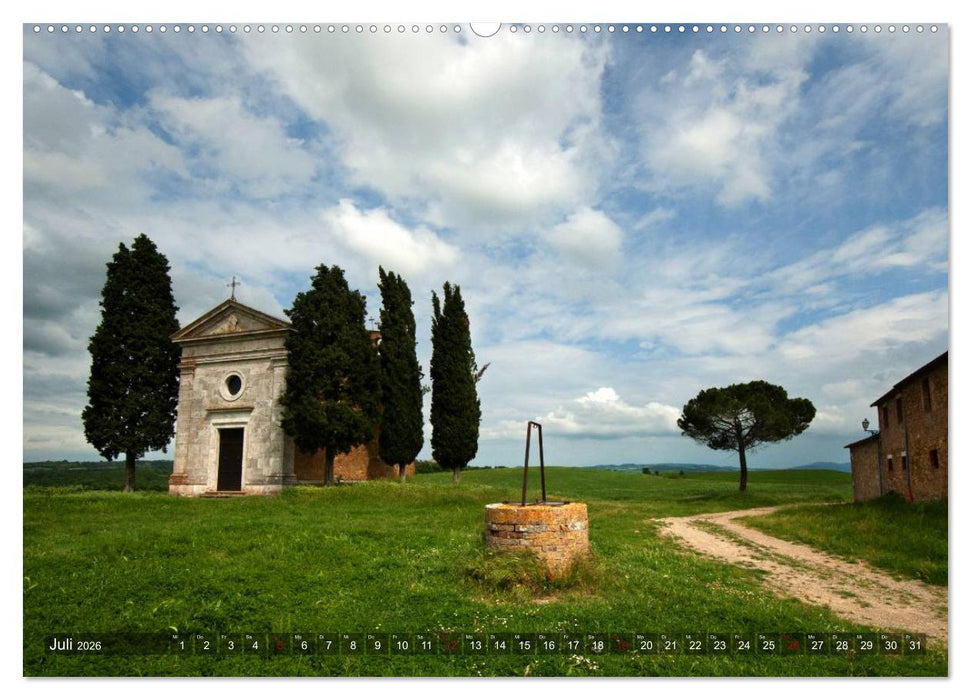 TOSKANA Im Land der Zypressen (CALVENDO Premium Wandkalender 2026)