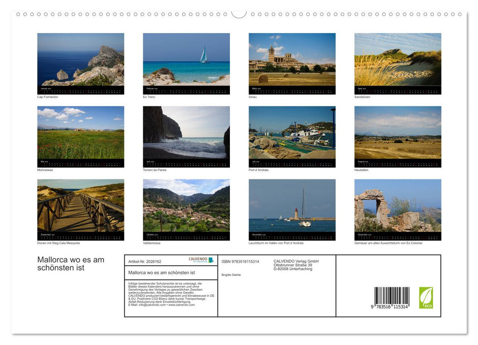 Mallorca wo es am schönsten ist (CALVENDO Premium Wandkalender 2026)