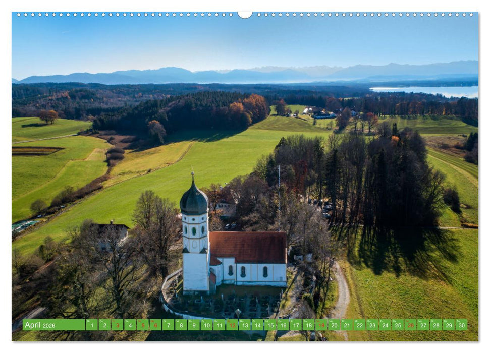 Kirchen und Kapellen in Bayern (CALVENDO Premium Wandkalender 2026)