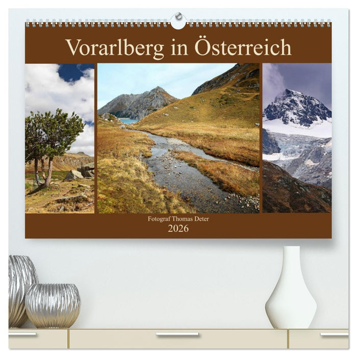Vorarlberg in Österreich (CALVENDO Premium Wandkalender 2026)
