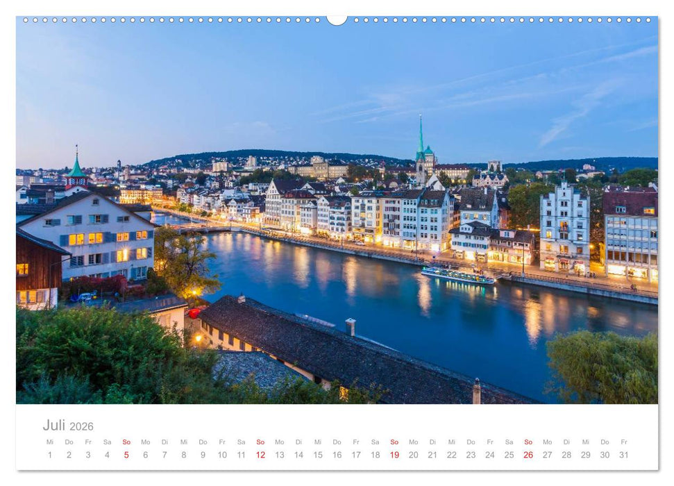 Reise durch die SCHWEIZ (CALVENDO Premium Wandkalender 2026)