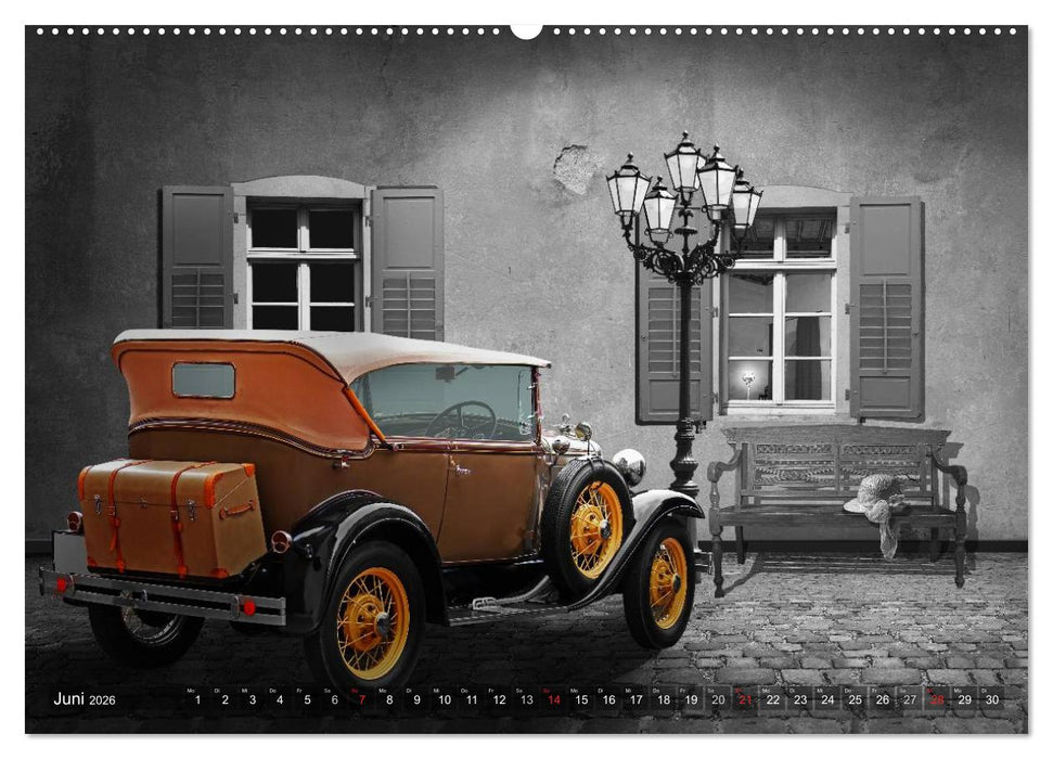 Oldtimer auf Reisen (CALVENDO Premium Wandkalender 2026)