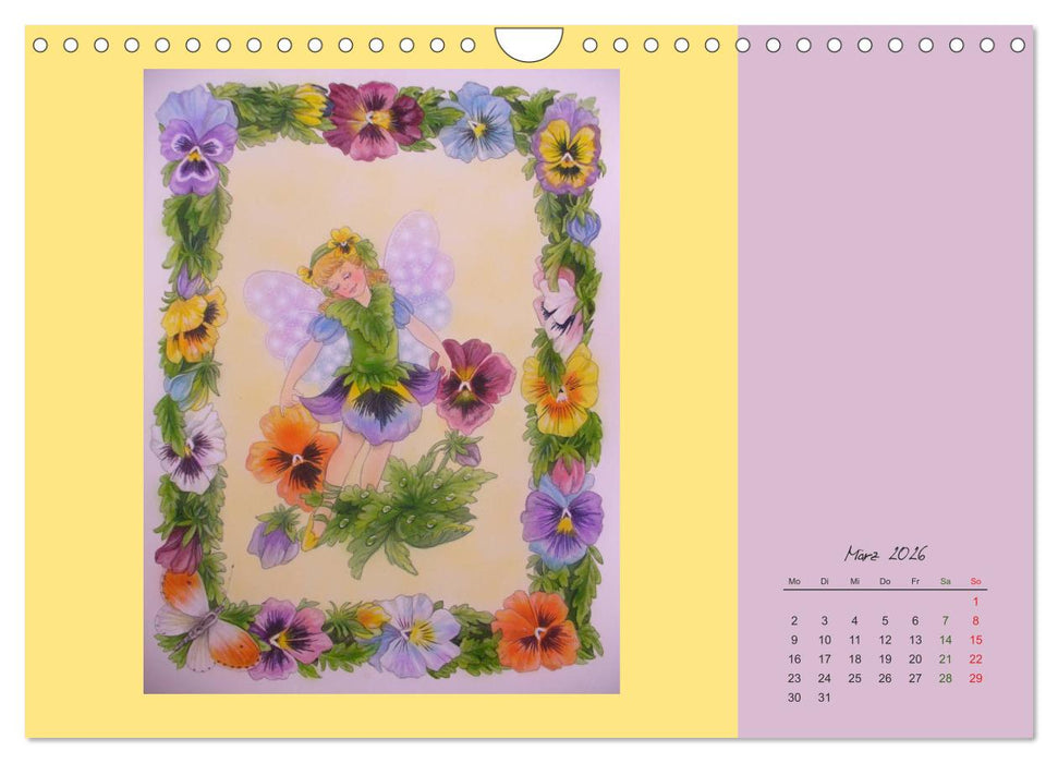 Blumen Elfen (CALVENDO Wandkalender 2026)