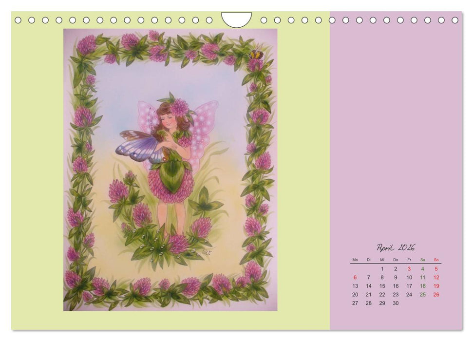 Blumen Elfen (CALVENDO Wandkalender 2026)