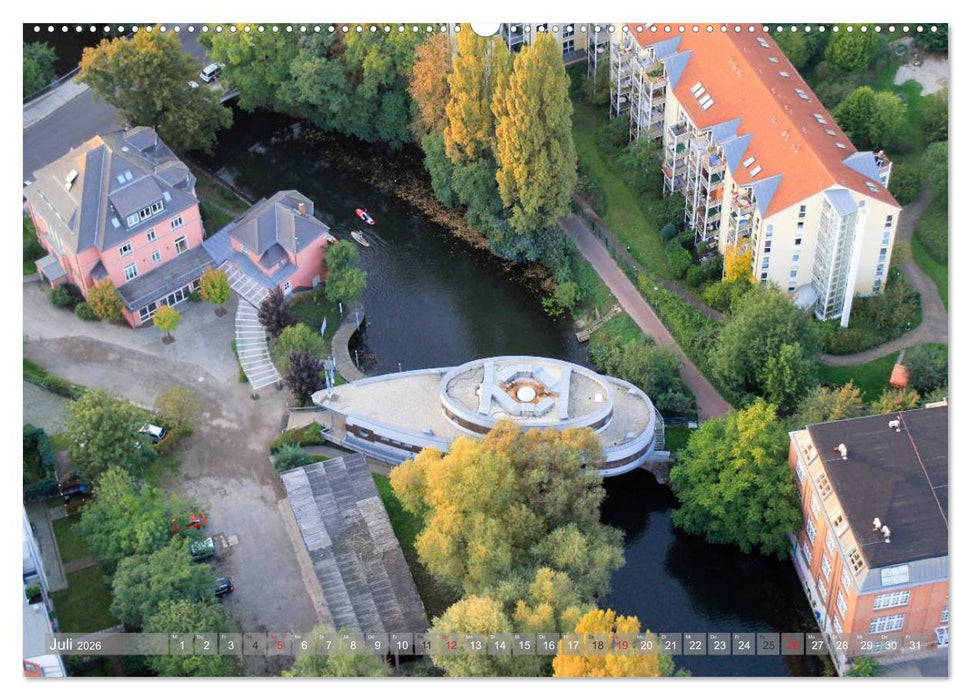 Über den Dächern von Leipzig (CALVENDO Premium Wandkalender 2026)
