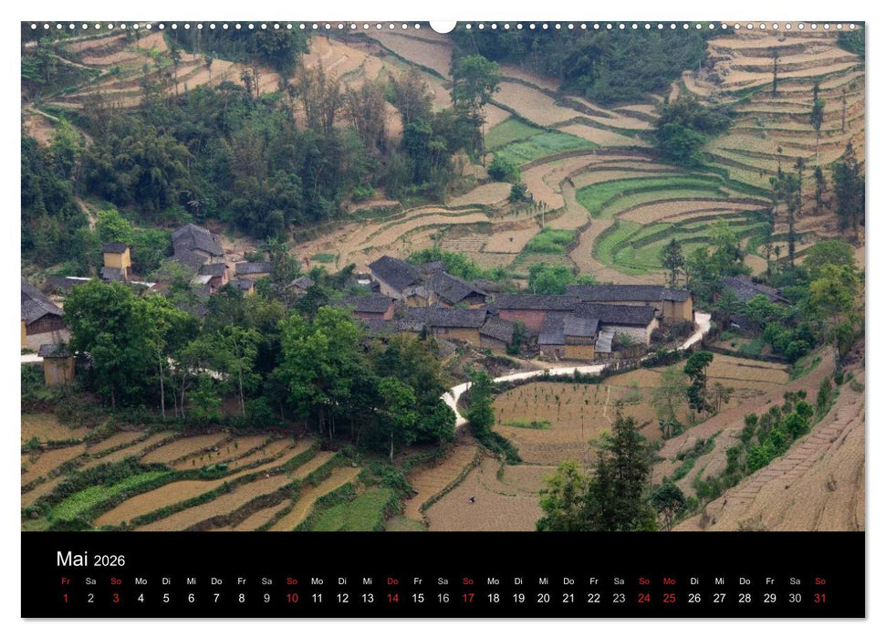 Yunnan - Reiseimpressionen (CALVENDO Wandkalender 2026)