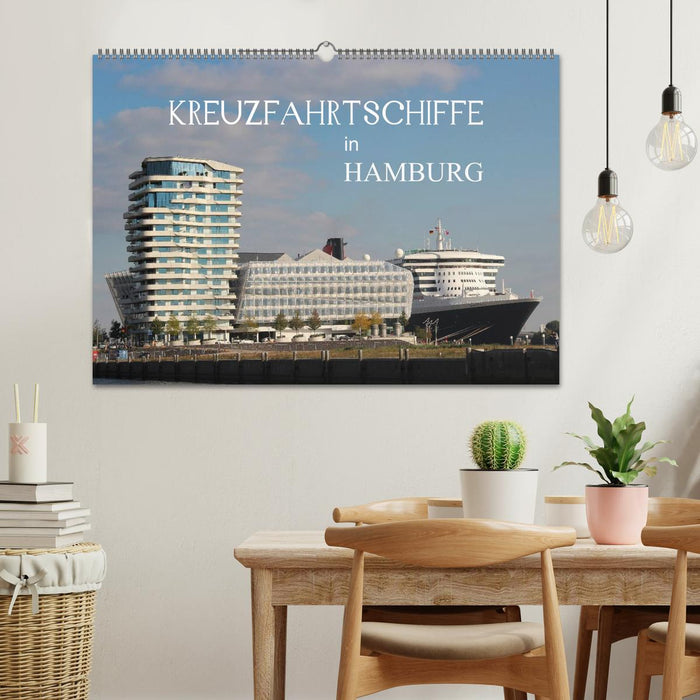 Kreuzfahrtschiffe in Hamburg (CALVENDO Wandkalender 2026)