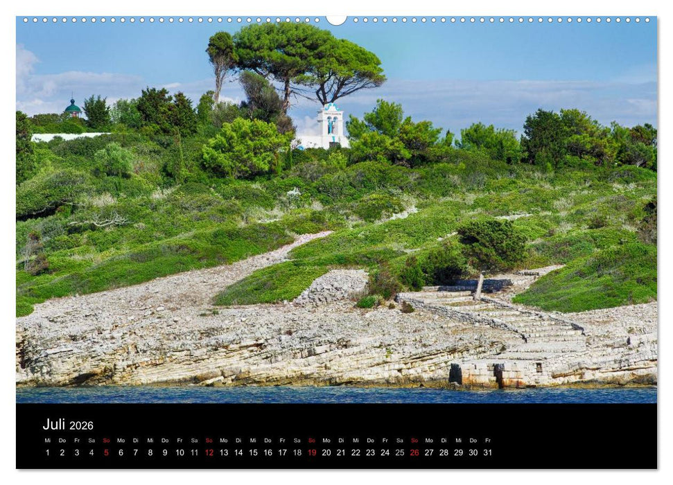 Von Korfu bis Antipaxos (CALVENDO Premium Wandkalender 2026)