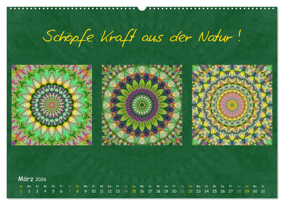 Mandala Trilogien (CALVENDO Wandkalender 2026)