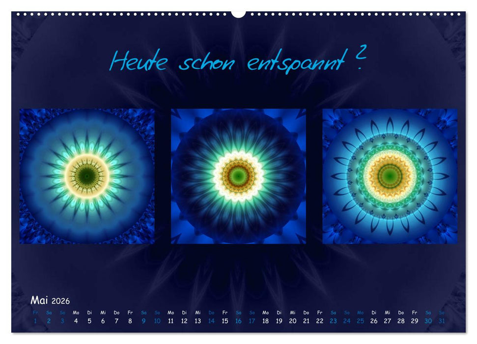 Mandala Trilogien (CALVENDO Wandkalender 2026)