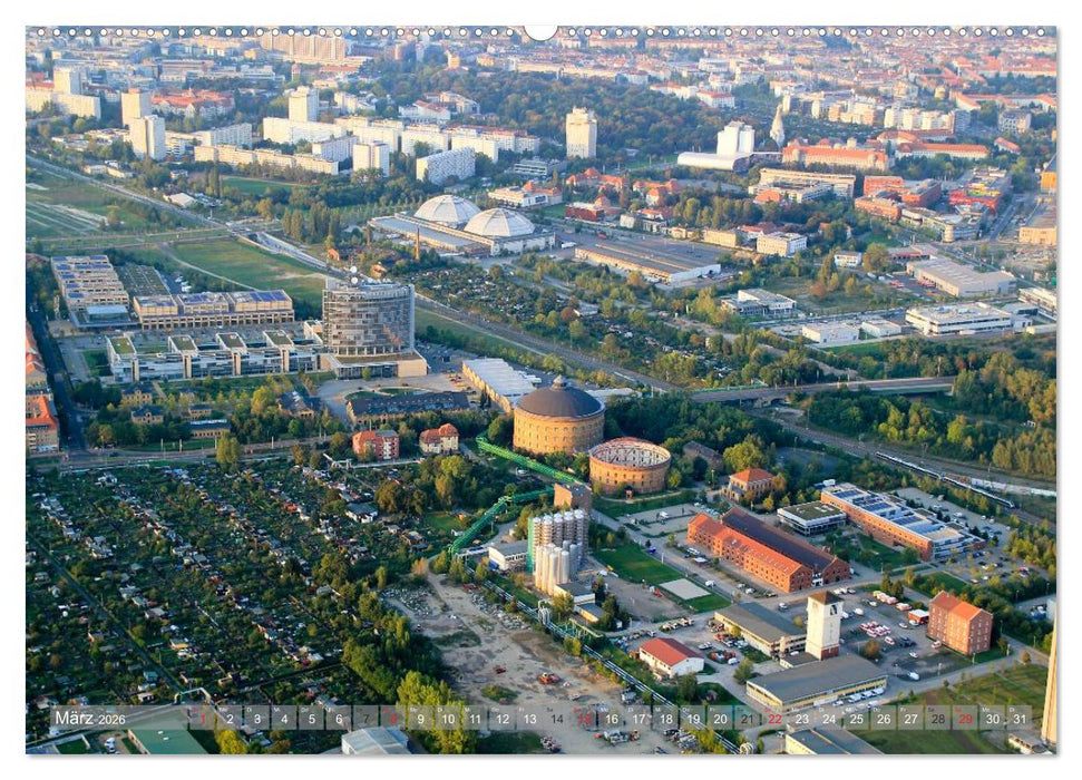 Über den Dächern von Leipzig (CALVENDO Wandkalender 2026)