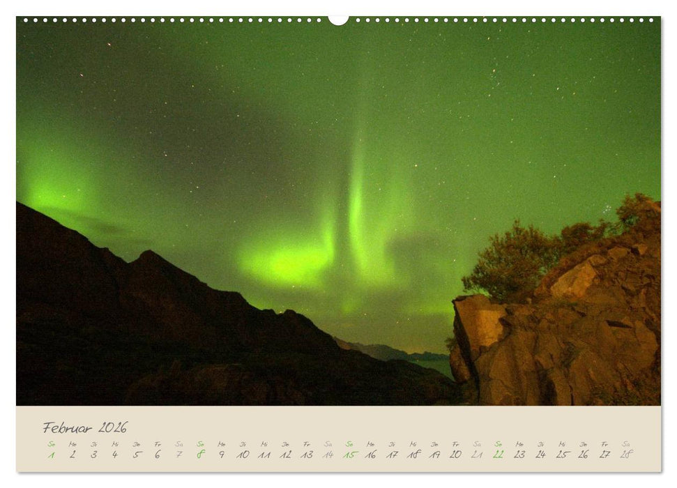 Zauber des Nordlichts - Aurora borealis (CALVENDO Premium Wandkalender 2026)