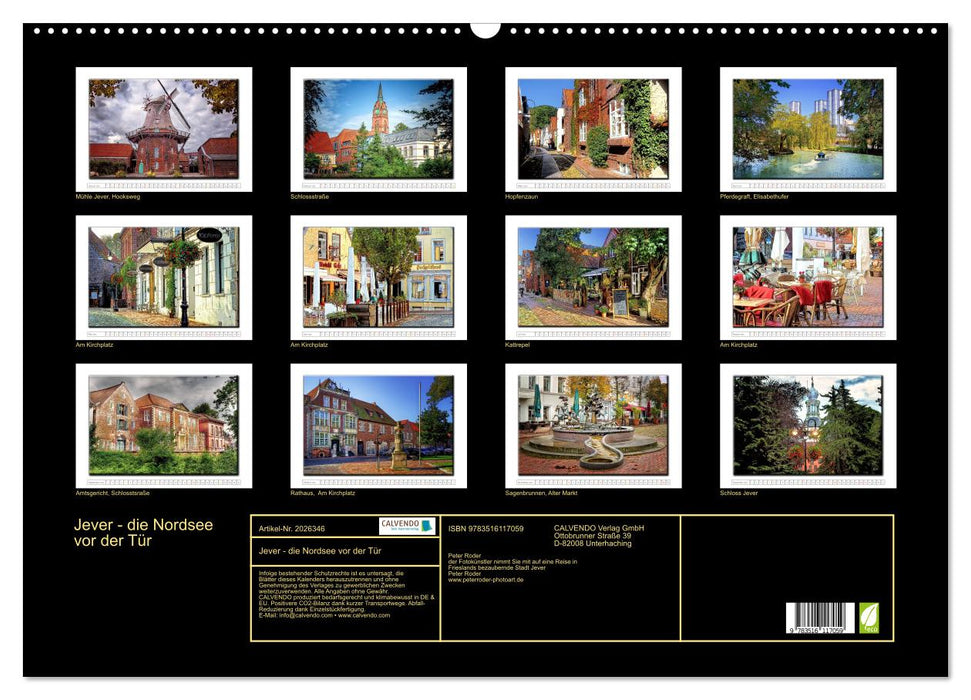 Jever - die Nordsee vor der Tür (CALVENDO Wandkalender 2026)