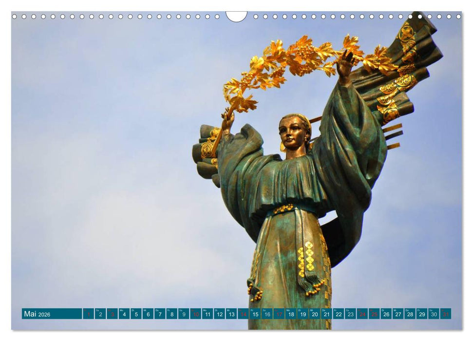 Kiew - Hauptstadt der Ukraine (CALVENDO Wandkalender 2026)