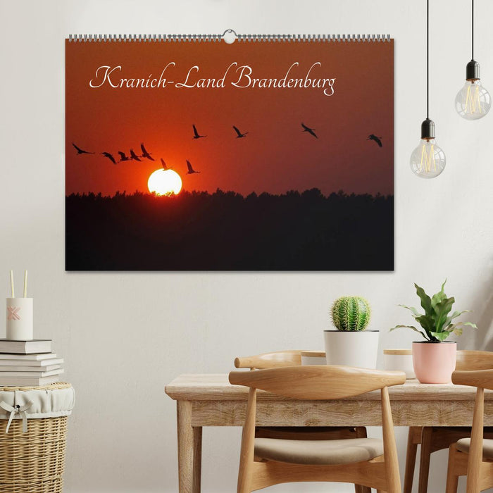 Kranich-Land Brandenburg (CALVENDO Wandkalender 2026)